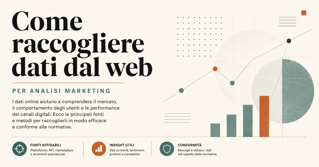 Come raccogliere dati dal web per analisi marketing: