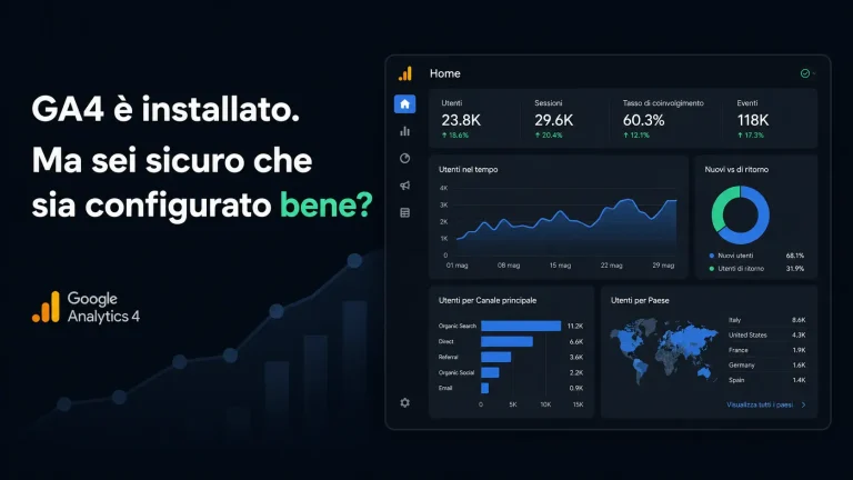 GA4 è installato e configurato?
