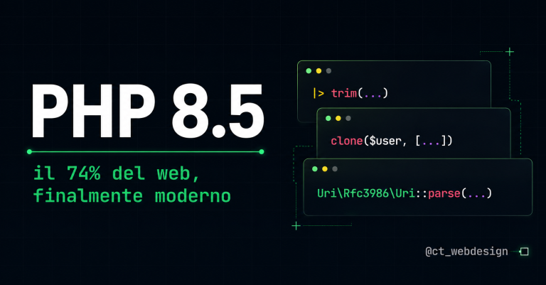 Il 74% del web usa PHP